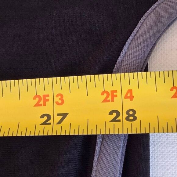 By JJ Womens Quarter Zip Mock Neck Poncho Pullover Top Black Gray Trim One Size - Picture 7 of 9